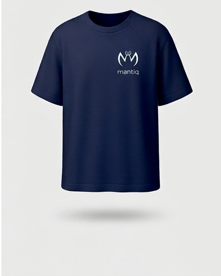 Mantiq Essentials Tee — Navy